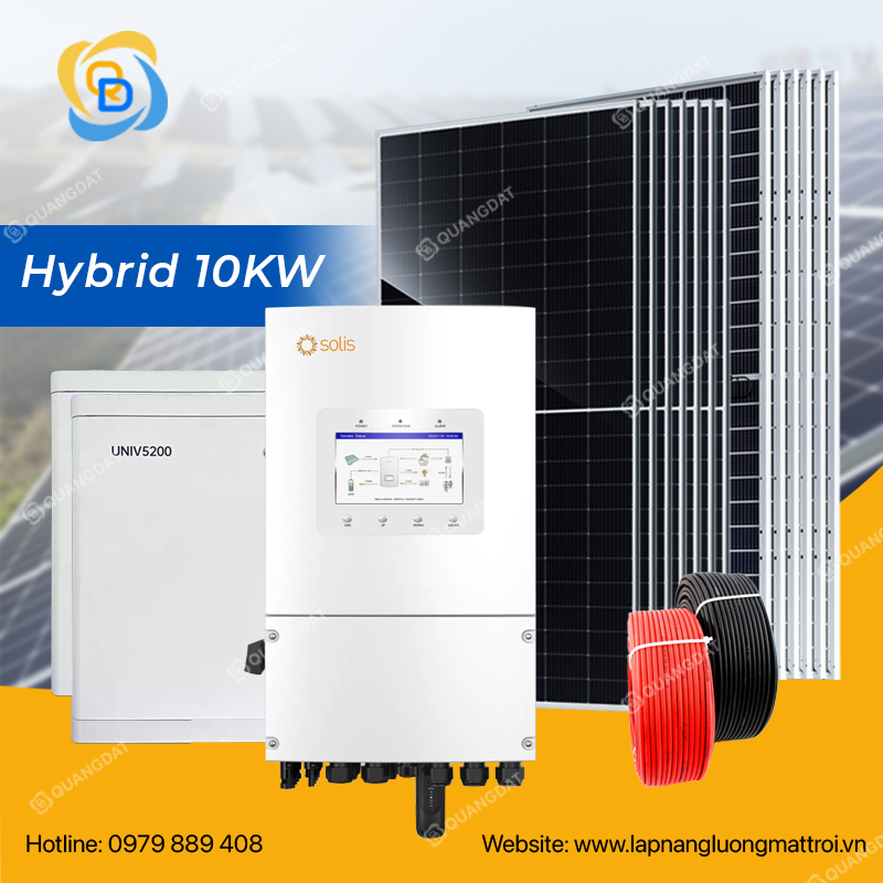 Lắp năng lượng mặt trời 10kw