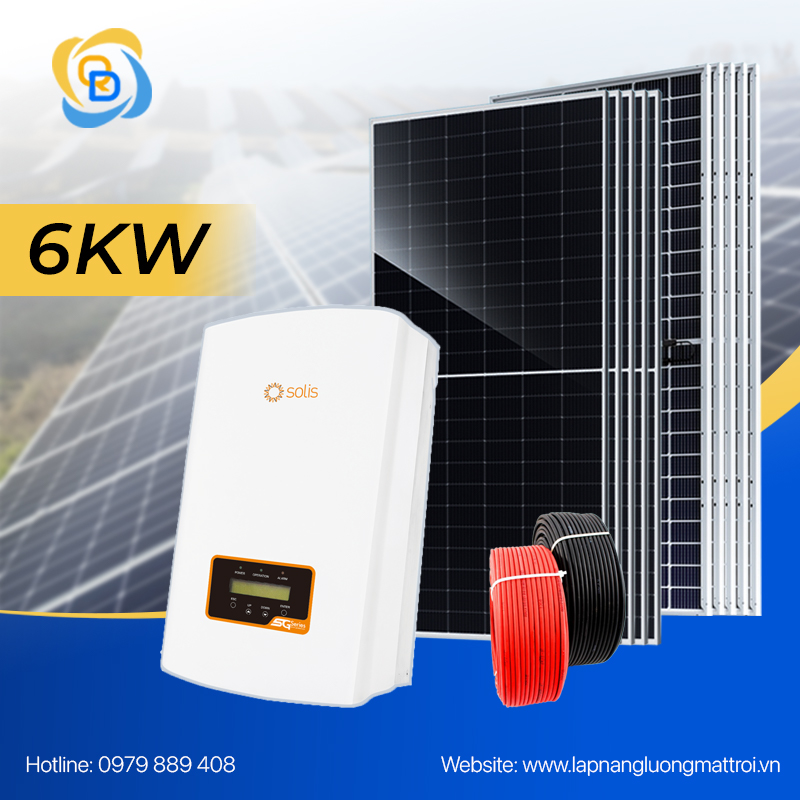 Combo lắp điện mặt trời 6kw